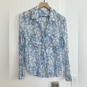 Bella Dahl Floral Button up Blouse, size M